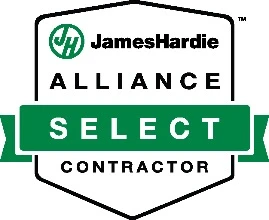 James Hardie Alliance Select Contractor badge